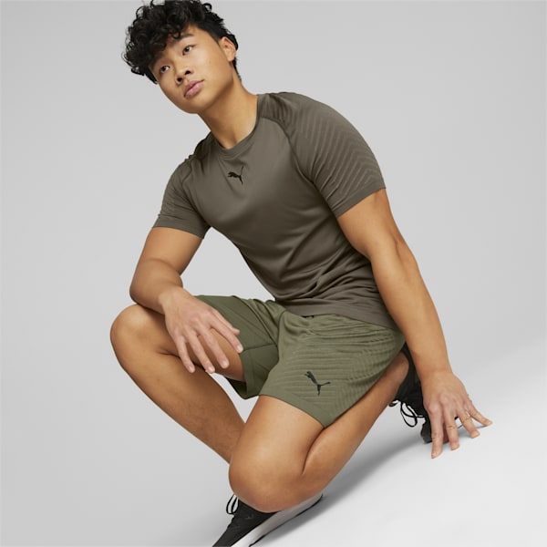Formknit Seamless Men's 7" Training Shorts, Dark Olive, extralarge-AUS